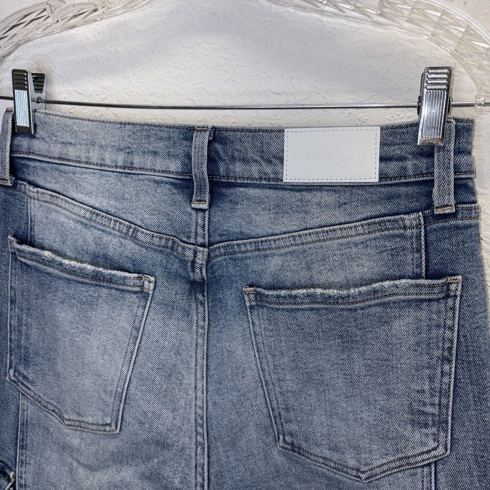 Pistola Dana Cargo Blue Jeans Size 28, Raw Hem, casual, school, everyday, urban - Picture 6 of 9